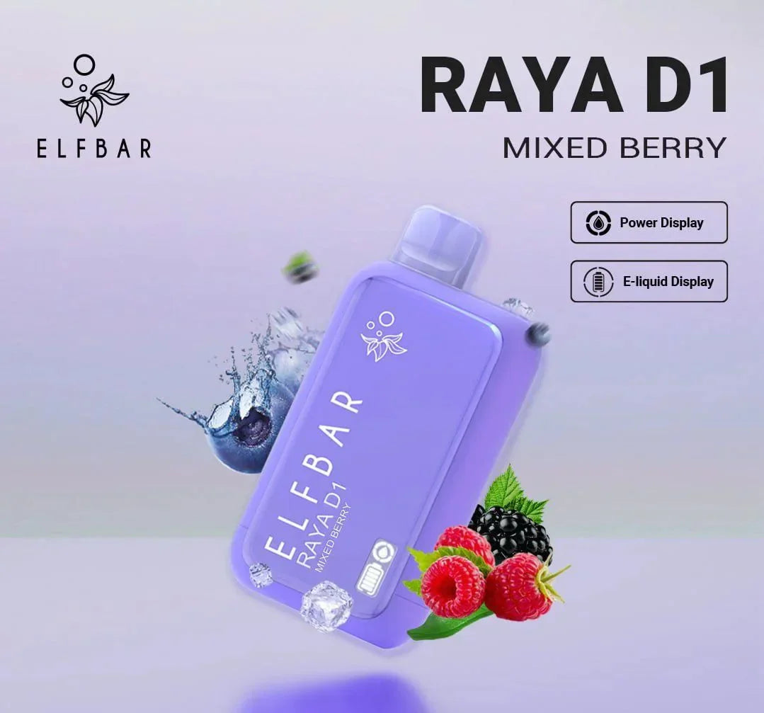 ELF BAR RAYA D1 – Mixed Berry - Vape Shop Bengaluru