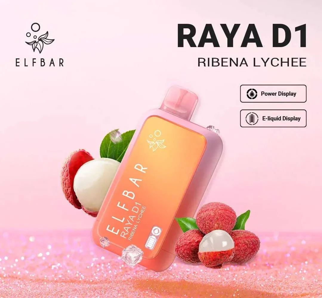 ELF BAR RAYA D1 – Ribena Lychee - Vape Shop Bengaluru