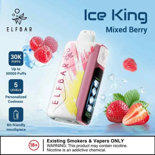 Elf Bar Ice King – Mixed Berries – 30K - Vape Shop Bengaluru
