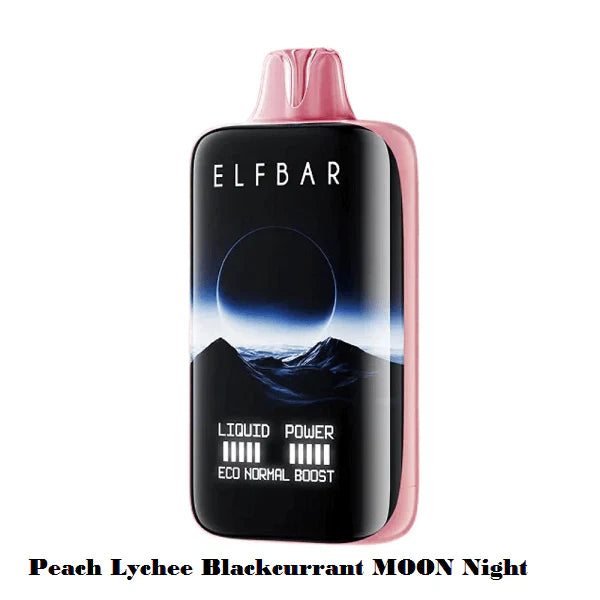 Elf Bar MoonNight 40K – Peach Lychee Blackcurrant - Vape Shop Bengaluru