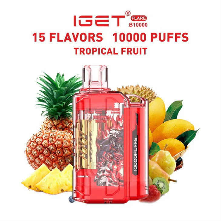 IGET FLARE B10000 – Tropical Fruit - Vape Shop Bengaluru