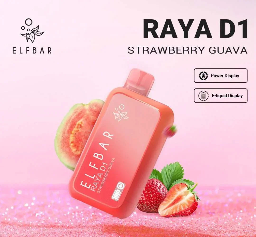 ELF BAR RAYA D1 – Strawberry Guava - Vape Shop Bengaluru